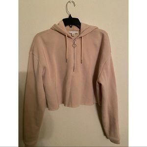 Topshop Cropped Hoodie